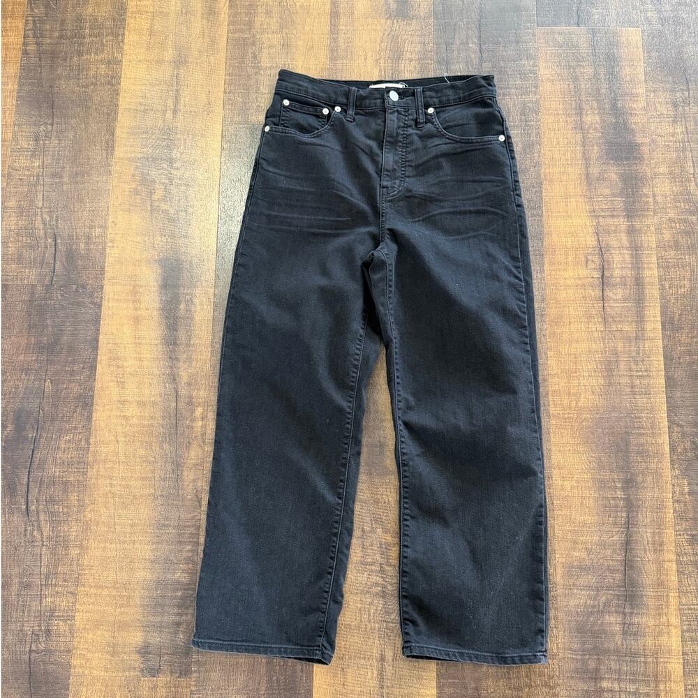 Madewell Slim Wide Leg Crop Jeans In Lunar Wash Women’s Size 28